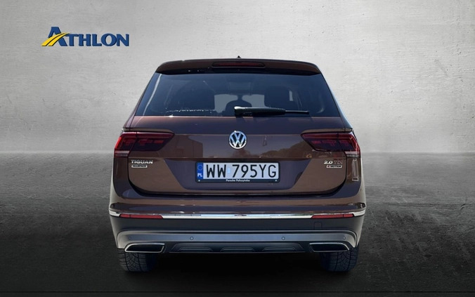 Volkswagen Tiguan cena 128800 przebieg: 122499, rok produkcji 2018 z Szepietowo małe 407